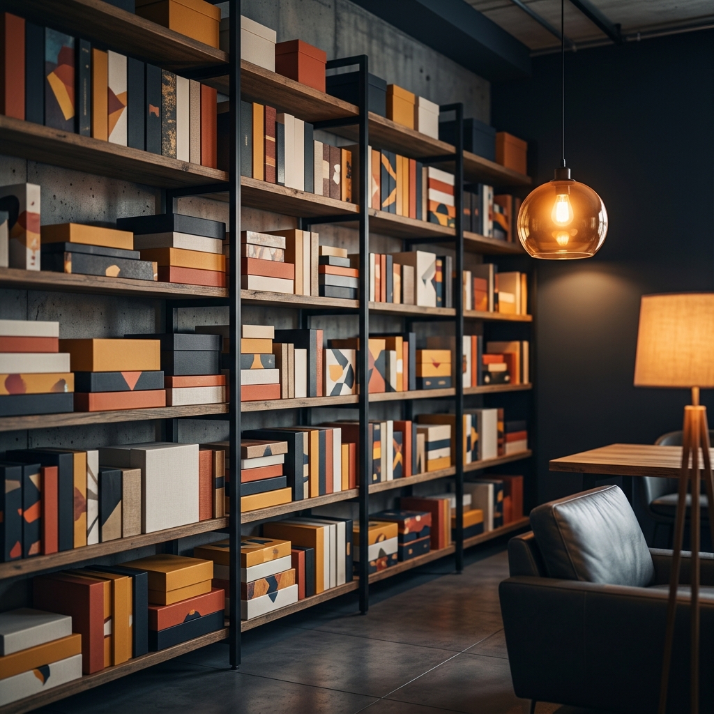 Shelves of board games