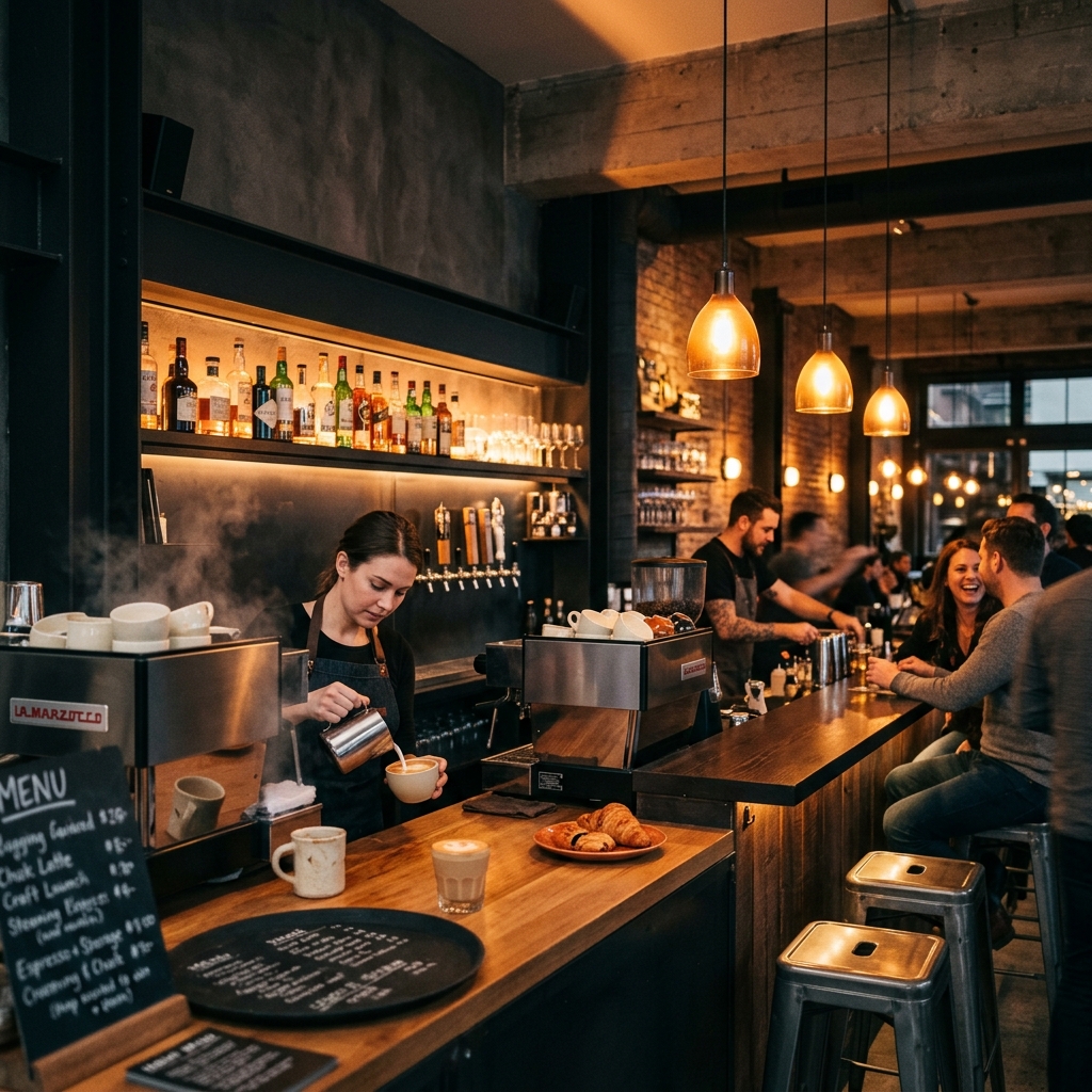 Cafe and bar
