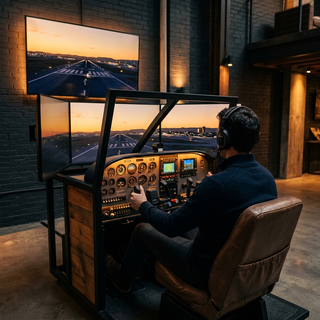 Flight simulator cockpit