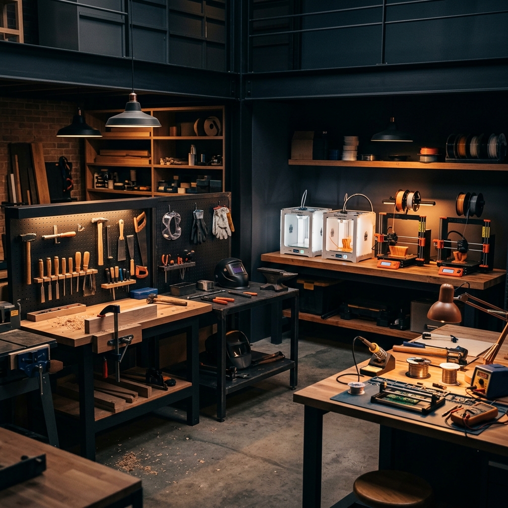 Makerspace workshop tools